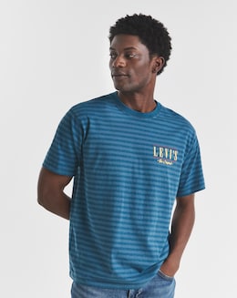 Levi's Short Sleeve Vintage Fit Graphic Stripe T-Shirt - Blue
