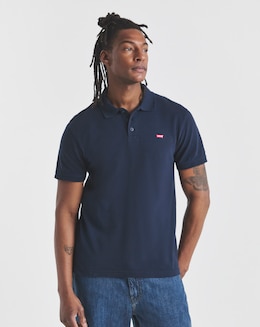 Levi's Short Sleeve Housemark Pique Polo - Navy