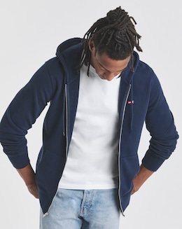 Levi's Original Housemark Zip Through Hoodie - Navy