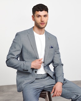 Lewis Blue Puppytooth Suit Jacket