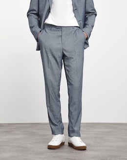 Lewis Blue Puppytooth Suit Trouser