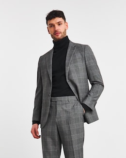 Regular Fit Prince of Wales Jacket