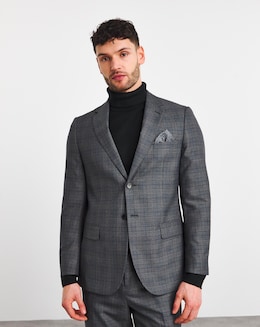 Regular Fit Check Suit Jacket
