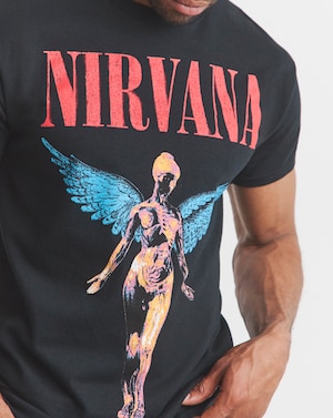 Nirvana Graphic Band T-Shirt - Black - Image 2