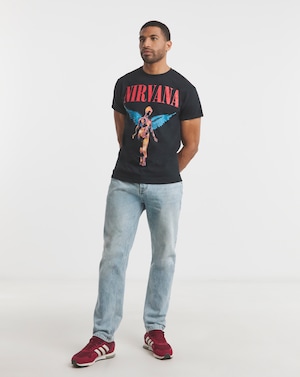 Nirvana Graphic Band T-Shirt - Black - Image 3