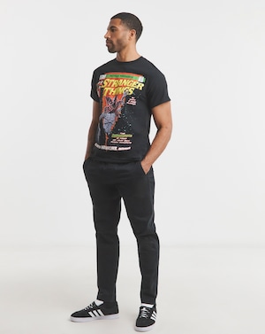 Stranger Things Graphic T-Shirt - Black - Image 4