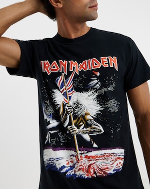 Iron Maiden Graphic Band T-Shirt - Black - Image 2