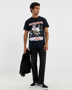 Iron Maiden Graphic Band T-Shirt - Black - Image 1