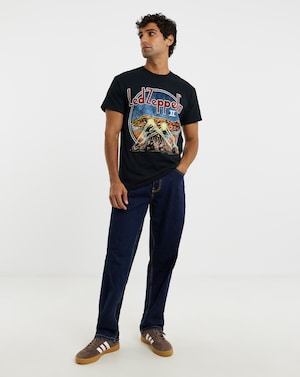 Led Zepplin Graphic Band T-Shirt - Black - Image 4