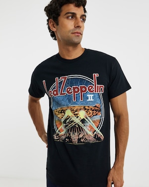 Led Zepplin Graphic Band T-Shirt - Black - Image 2
