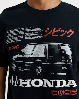 Honda Car Graphic T-Shirt - Black - Image 3