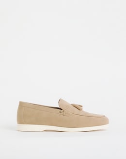 Suede Look Tassle Loafer Wide Fit
