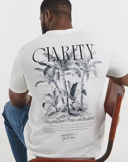 Jack &amp; Jones Bradley Back Graphic T-Shirt - White