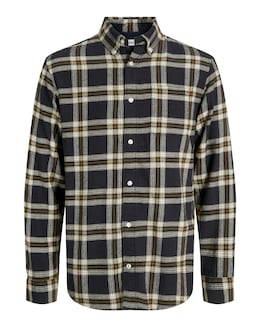Jack &amp; Jones Flannel Check Shirt - Black