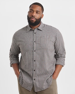 Jack &amp; Jones James Check Shirt - Navy