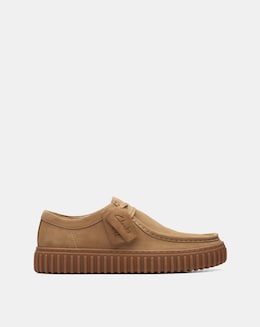 Clarks Torhill Lo Suede Shoes - Sand