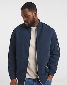 Jack &amp; Jones Rush Bomber Jacket - Navy