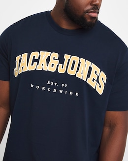 Jack &amp; Jones Caleb Varsity T-Shirt - Navy Blazer