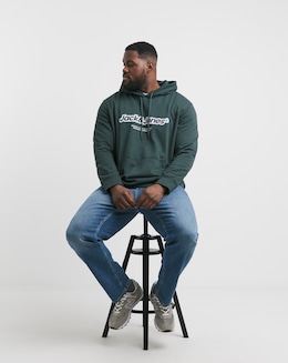 Jack &amp; Jones Vesterbro Logo Hoodie - Teal