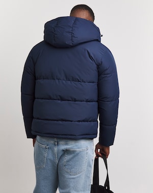 Jack & Jones World Puffer Coat - Navy - Image 5