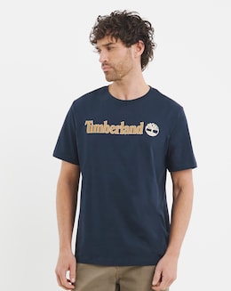 Timberland Kennebec River Linear Logo T-Shirt - Dark Sapphire
