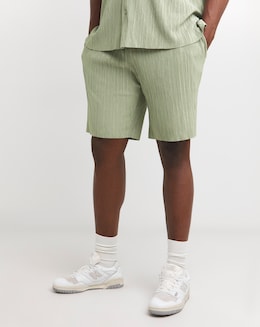 Jack &amp; Jones Abery Plisse Shorts - Sage