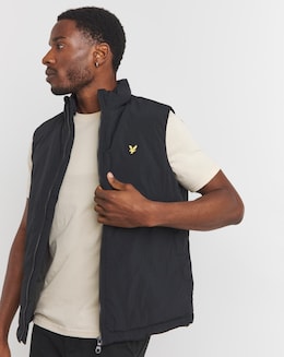 Lyle &amp; Scott Black Puffer Gilet