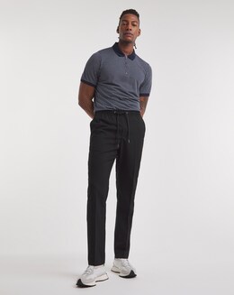 Black Elasticated Jogger Trouser