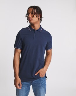 Pique Tipped Polo Long