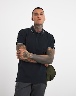 TIPPED PIQUE POLO REG