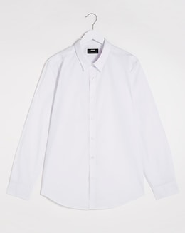 White Long Sleeve Formal Shirt Reg - Image