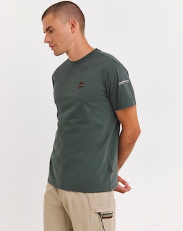 Napapijri Badge T-Shirt - Khaki