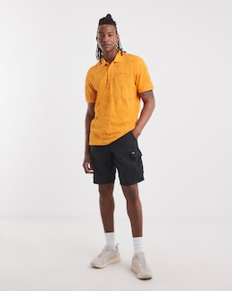 Napapijri Brolio Embroidered Polo - Apricot