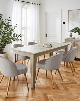 Charlotte Table with 6 Emilie Chairs - Image