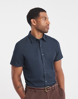 Short Sleeve Oxford Shirt Regular Fit