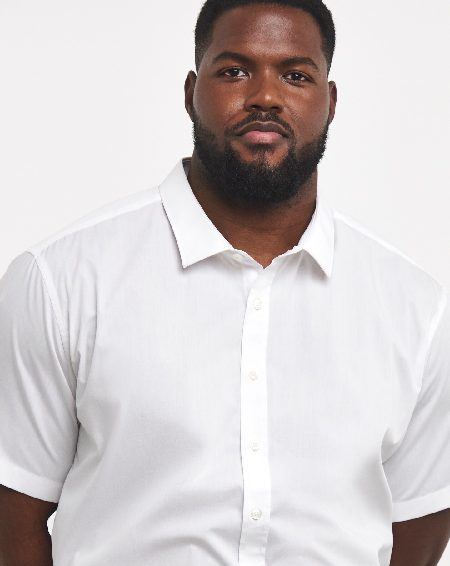 19.5 inch collar white shirt