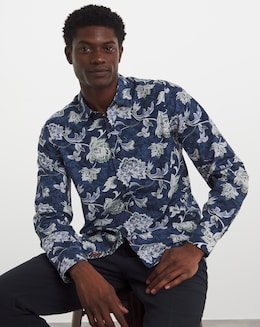 Joe Browns Large Paisley Long Length Shirt