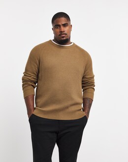 Jack &amp; Jones Panel Knit Crew Jumper