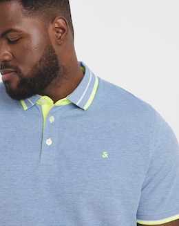 Jack &amp; Jones Paulos Tipped Polo - Blue