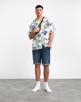 Jack &amp; Jones Jeff Resort Shirt - Clouddancer