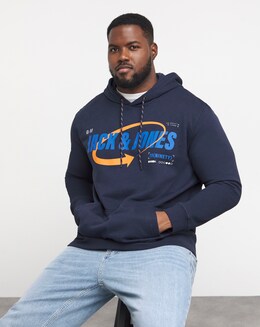 Jack &amp; Jones Black Hooded Sweatshirt