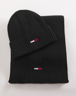 Tommy Jeans Flag Beanie &amp; Scarf Gift Set