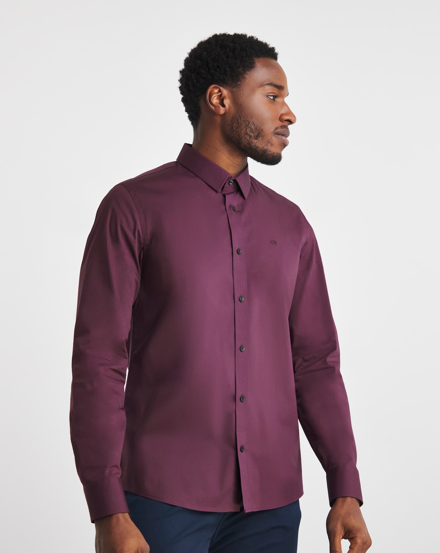 Calvin klein purple blouse shop