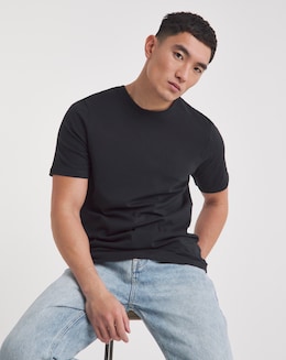 Black Crew Neck T-shirt Long
