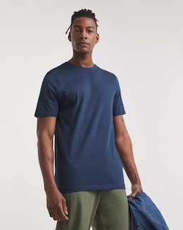 Navy Crew Neck T-shirt Long