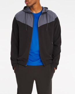 Jacamo Active Grey/Black Windbreaker Jacket