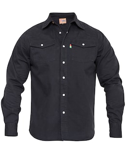 D555 Western Style  Black Denim Shirt