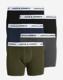 Jack &amp; Jones Basic Waistband 5 Pack Trunks - Multi