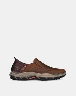 Skechers Slip-ins Respected Elign Wide Fit Shoe - Tan