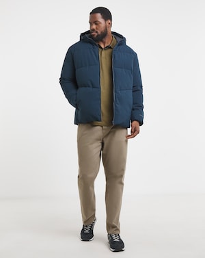 Jack & Jones Global Puffer Coat - Navy - Image 3